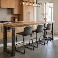 Modern Rustic Style Indoor Bar Table Perfect For Hotel And Resort Spaces