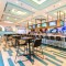 Modern Rustic Style Indoor Bar Table Perfect For Hotel And Resort Spaces
