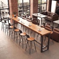 Metal Frame High Bar Table For Commercial Hotel Bar And Cafe