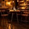 Metal Frame High Bar Table For Commercial Hotel Bar And Cafe