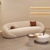 Plush Velvet Fabric Curved Sofa Designed For High-End Hospitality
