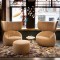 Organic-Shaped Plush Leisure Chair For Hotel Lobby Decor