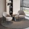 Organic-Shaped Plush Leisure Chair For Hotel Lobby Decor