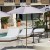 Adjustable Tilt Outdoor Patio Umbrella With Heavy Duty Base For Hotel Pool And Beach Use