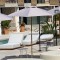 Adjustable Tilt Outdoor Patio Umbrella With Heavy Duty Base For Hotel Pool And Beach Use