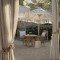 Bohemian Crochet Fringe Outdoor Umbrella With Sturdy Base For Hotel And Resort Lounges