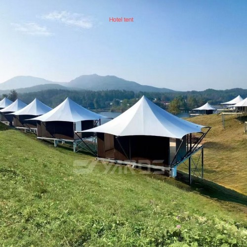 Waterproof Large Glamping Tent With Sturdy Frame For Luxury Hotel Resorts And Outdoor Events