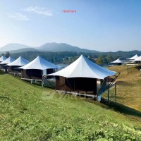 Waterproof Large Glamping Tent With Sturdy Frame For Luxury Hotel Resorts And Outdoor Events