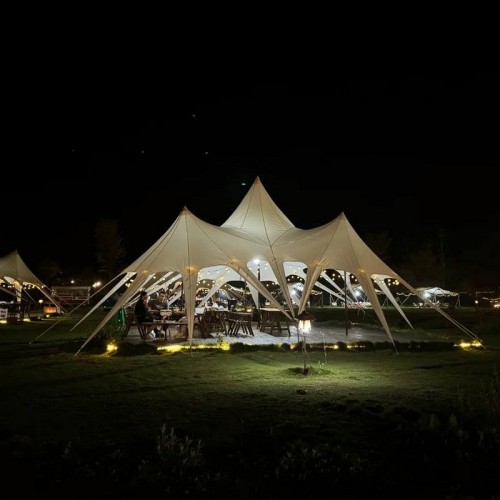 Waterproof Large Glamping Tent With Sturdy Frame For Luxury Hotel Resorts And Outdoor Events