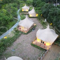 Weatherproof Luxury Gazebo Tent For Hotel And Resort Glamping Experiences
