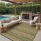 UV-Protected Geometric Pattern Outdoor Carpet With Non-Slip Backing For Hotel Resorts