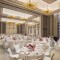 Luxury Event Table Decor With White Linens And Floral Arrangements For Hotel Ballroom