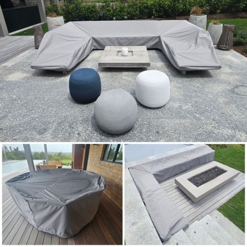 Waterproof Outdoor Furniture Cover Set UV Resistant Protector For Hotel Garden