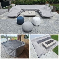 Waterproof Outdoor Furniture Cover Set UV Resistant Protector For Hotel Garden