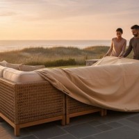Waterproof Outdoor Furniture Cover Set UV Resistant Protector For Hotel Garden