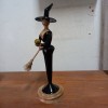 Artisanal Carved Wooden Figurine Handmade Rustic Wood Decor For Hotel Living Room