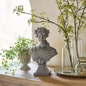 Classical Marble Woman Sculpture Garden Statue For Hotel Lobby And Courtyard
