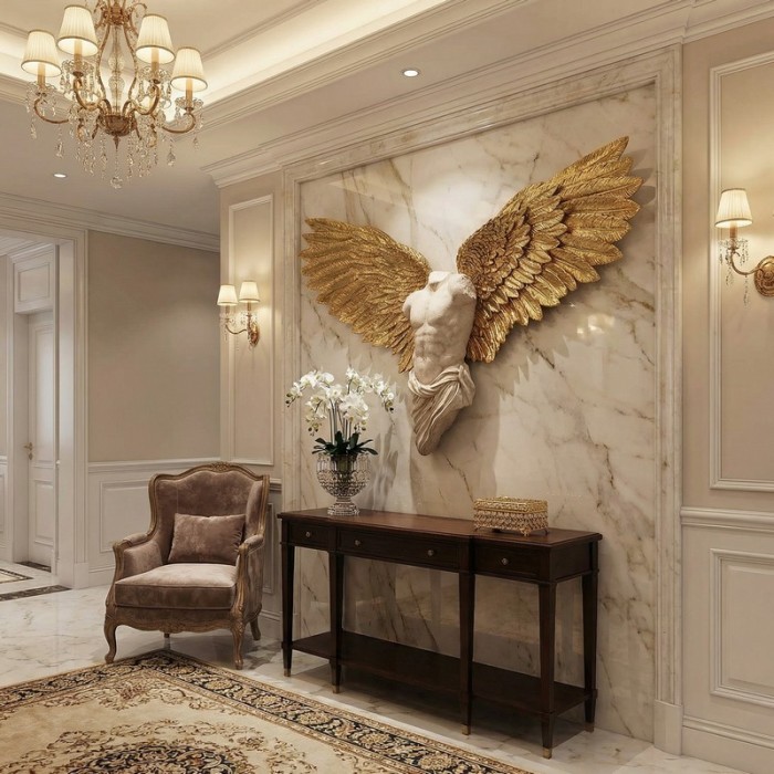 Modern Abstract Marble Sculpture Indoor Art Decor For Hotel Lobby And Lounge