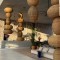 Stacked Abstract Pendant Art Decoration For Hotel Lobby & Garden