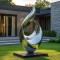 Abstract Twisted Metal Artwork For Hotel Garden And Outdoor Decoration