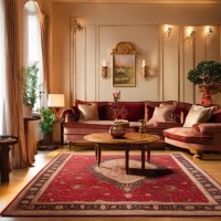 Luxury Traditional Persian Style Area Rug For Hotel Living Room And Lobby Decor