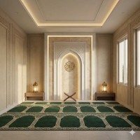 Islamic Pattern Musalla Carpet For Hotel Mosque Prayer Room
