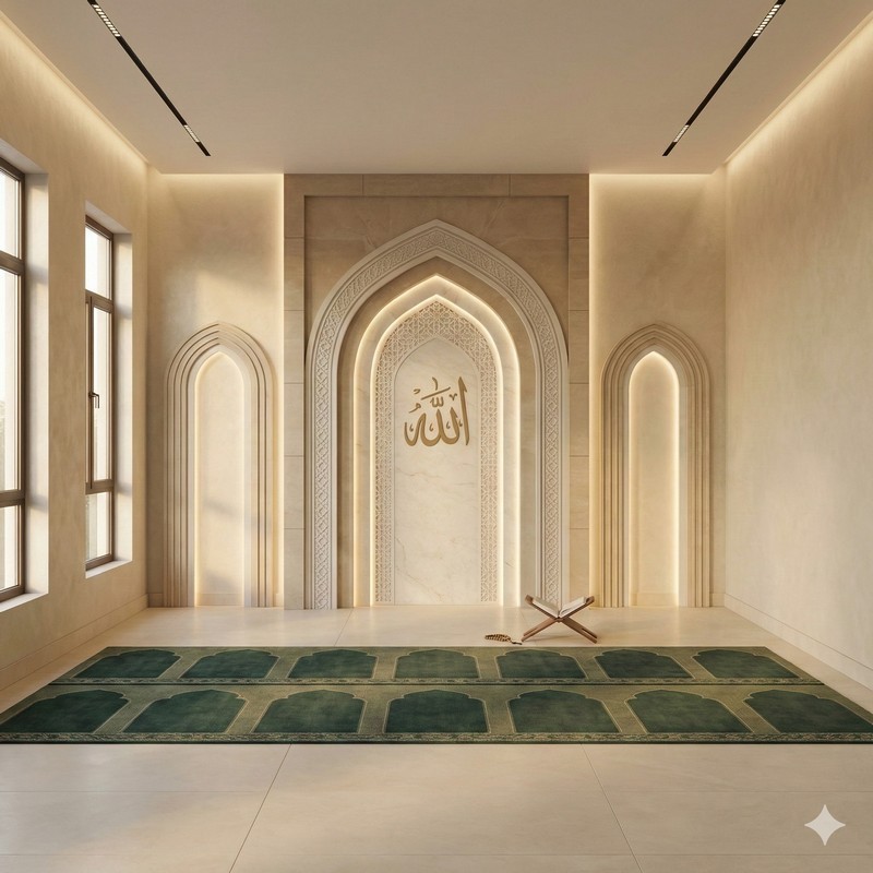 Islamic Pattern Musalla Carpet