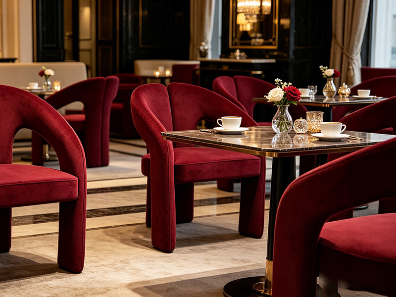 Velvet Upholstered Dining Chair