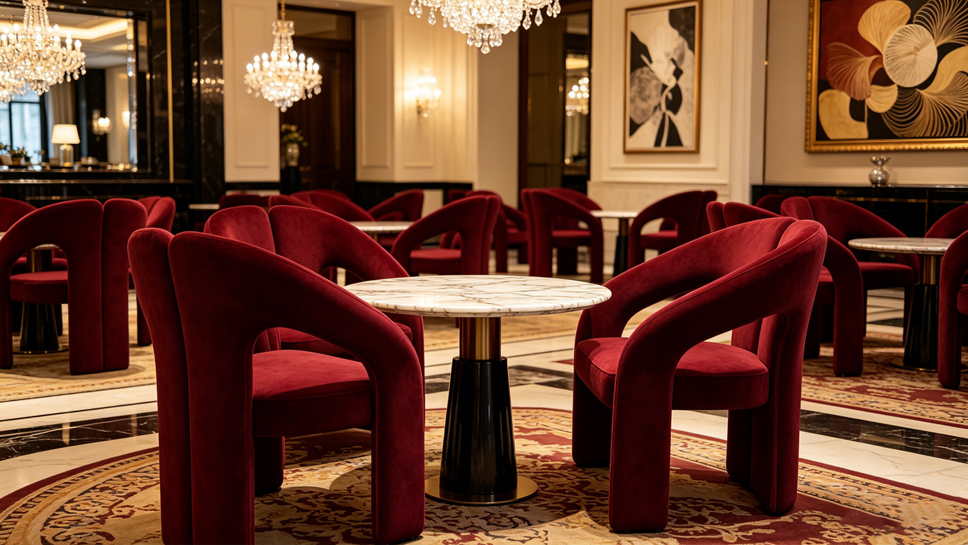 Velvet Upholstered Dining Chair