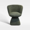 High-End Hospitality Seating Soft Woven Fabric Chair For Hotel Spaces