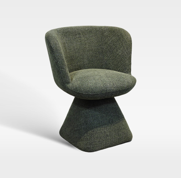 High-End Hospitality Seating Soft Woven Fabric Chair For Hotel Spaces