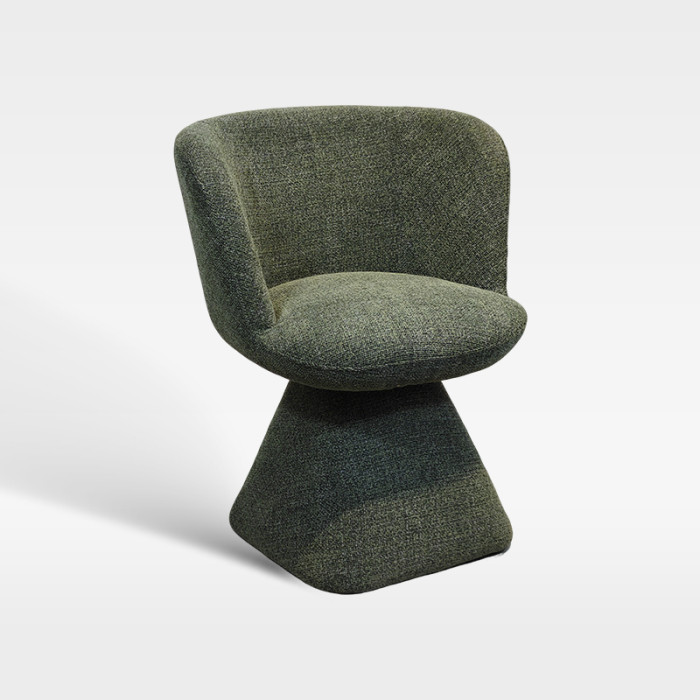 High-End Hospitality Seating Soft Woven Fabric Chair For Hotel Spaces
