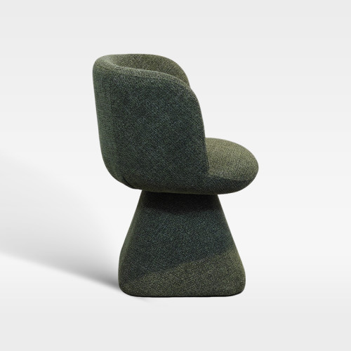 High-End Hospitality Seating Soft Woven Fabric Chair For Hotel Spaces