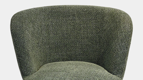 High-End Hospitality Seating Soft Woven Fabric Chair
