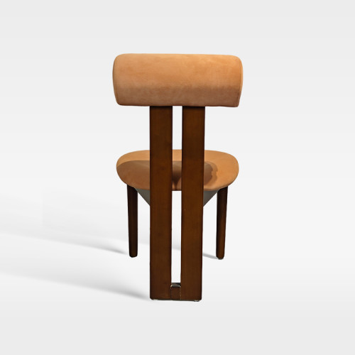 Stylish Elegant Inspired Dining Chair With Velvet Seat And Backrest For Hotels