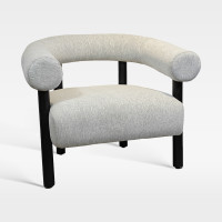 Premium Hotel Linen Fabric Upholstered Chair With Metal Frame