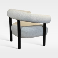 Premium Hotel Linen Fabric Upholstered Chair With Metal Frame