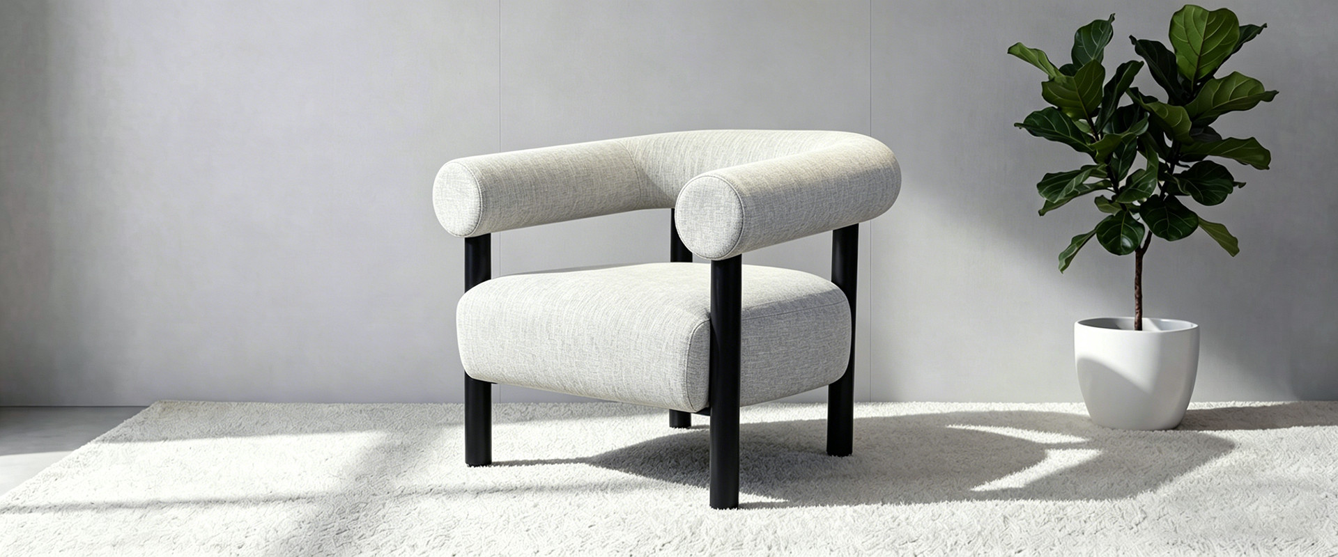 Hotel Linen Fabric Upholstered Chair