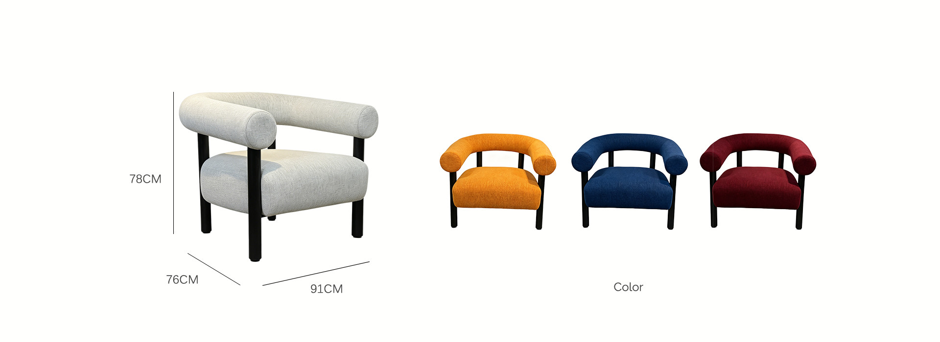 Hotel Linen Fabric Upholstered Chair