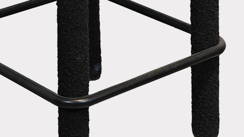 Black Upholstered Bar Chair