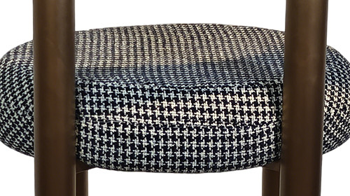Upholstered Textured Fabric Counter Bar Chair