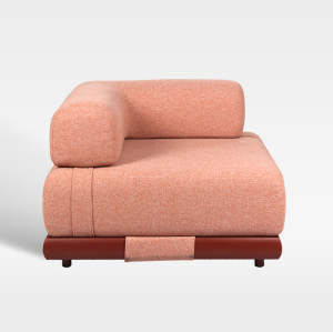 Customizable L-Shaped Modular Sofa Modern Upholstered Couch For Hospitality Spaces