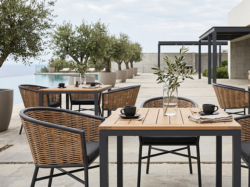 All Weather Synthetic Wicker Dining Chair