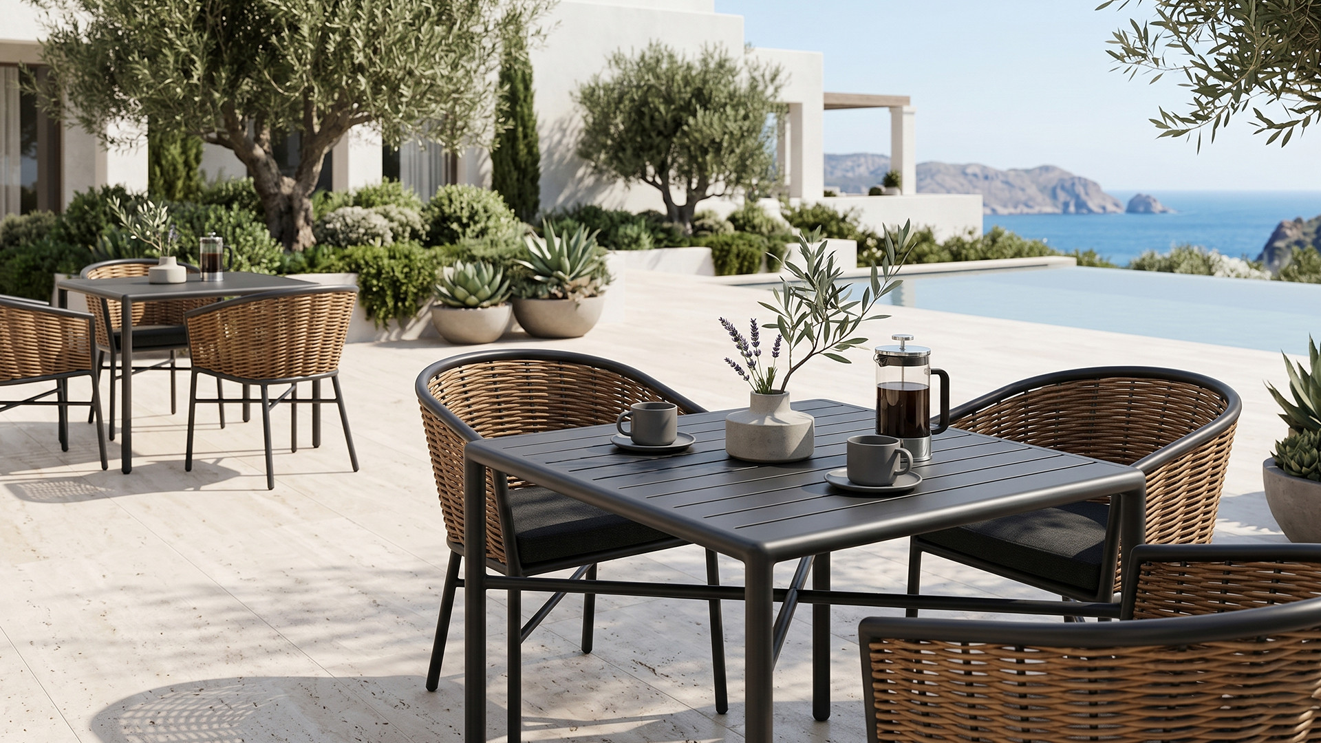 All Weather Synthetic Wicker Dining Chair