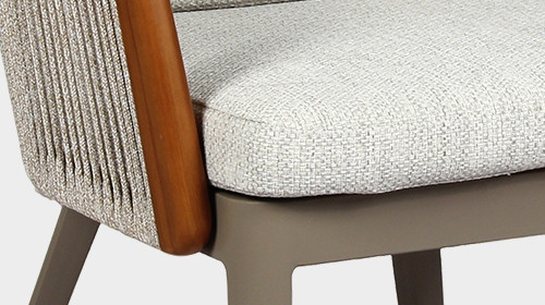 Modern Hospitality Outdoor Woven Rope Armchair