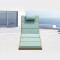 Aluminum Frame Reclining Sun Lounger Waterproof Cushion For Seaside Resort Hotel Pool