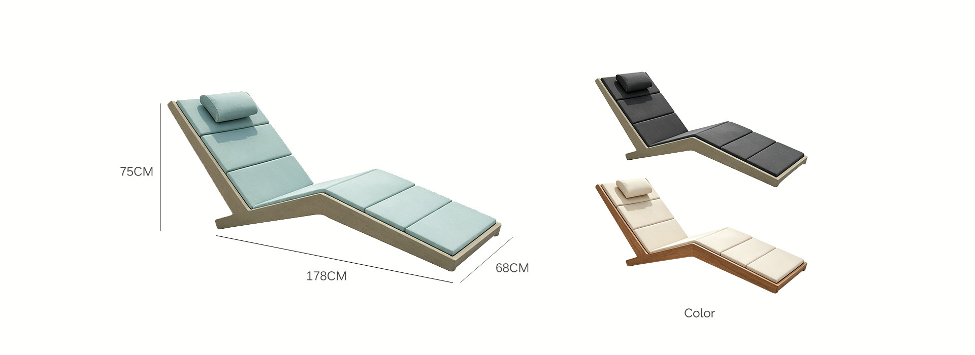 Aluminum Frame Reclining Sun Lounger