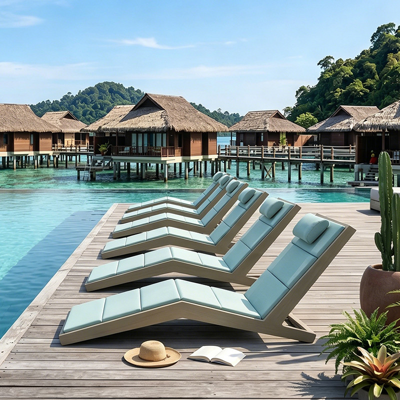 Aluminum Frame Reclining Sun Lounger