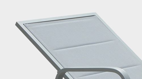 Mobile Wheel Textilene Beach Sunbed