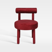 Artistic Full Coverage Upholstered Velvet Chair For Boutique Hotel Lobby Lounge